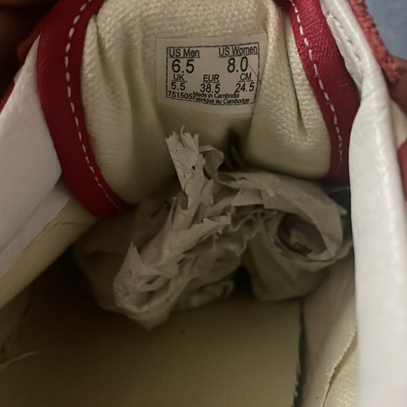 Red Checkerboard Old Skool Vans - Picture 2 of 3